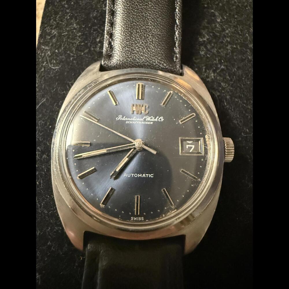 IWC Automatic Vintage Watch - Swiss Dial with Leather Strap